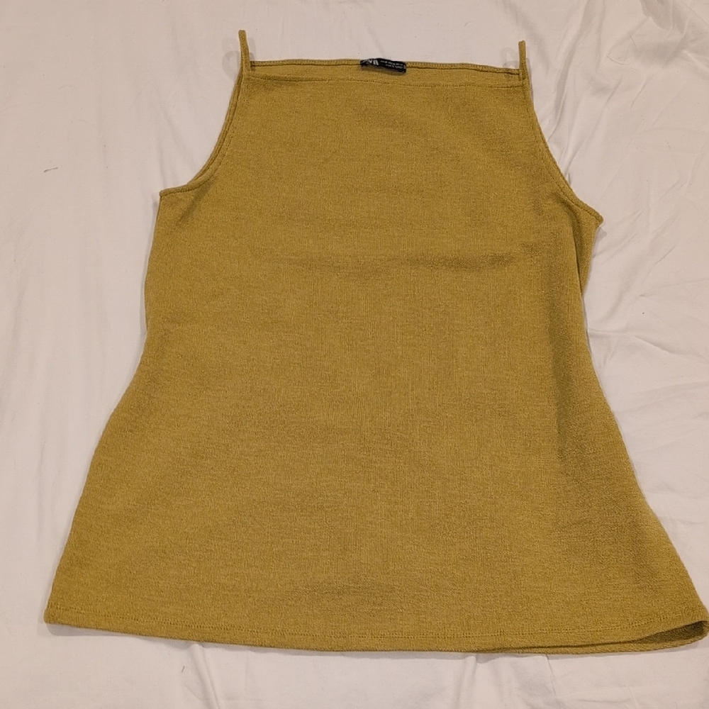 Zara Mustard Camisole Top